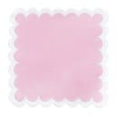 Puuvillainen pöytäliina 45,7 x 45,7 cm 100% puuvillaa Suuri neliö aaltoilevalla reunalla Kaksivärinen koristeellinen pöytäliina 4