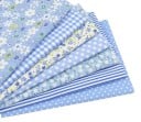 Puuvillakankaat ompeluun 7 kpl Kuviolliset neliöt 25 x 25 cm yhteensopivissa sävyissä Pilkut ja pienet kukat Maskeihin ja käsitöihin 2