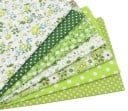 Puuvillakankaat ompeluun 7 kpl Kuviolliset neliöt 25 x 25 cm yhteensopivissa sävyissä Pilkut ja pienet kukat Maskeihin ja käsitöihin 5