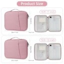 Puzdro na MacBook a tablet 12,9 až 13 palcov S uškom a prednou kapsou 35 x 25,5 x 3 cm Polstrovaná taška na zips 7