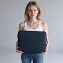Puzdro na notebook 14 až 15 palcov S bočným uchom a kapsou 37 x 26 x 2 cm Plyšová podšívka Pre MacBook Pro 14 a 15 3