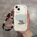 Puzdro na Samsung Galaxy S25 FE S mačacím motívom Čierne mačky Ťažítko na ruku Materiál silikón a akryl Obal s mačkami 6