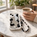 Puzdro na Samsung Galaxy S25 S s mačacím motívom Čierne mačky Ťažítko na ruku Materiál silikón a akryl Obal s mačkami 28