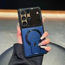 Puzdro na Samsung Galaxy S25 S vyklápacím stojanom Plná ochrana objektívu Polykarbonát a TPU Bezdrôtové nabíjanie Ochranný kryt 8