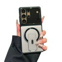 Puzdro na Samsung Galaxy S25 S vyklápacím stojanom Plná ochrana objektívu Polykarbonát a TPU Bezdrôtové nabíjanie Ochranný kryt 11