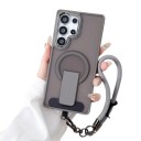 Puzdro na Samsung Galaxy S25 Ultra so šnúrkou na zápästie a vyklápacím stojanom Magnetické nabíjanie Obal na mobil 21