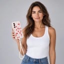 Puzdro na Samsung Galaxy S26 Ultra S čerešňovým vzorom Silikónový kryt s pútkom na zápästie Obal s rámčekom kamier 5