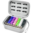 Puzdro na USB flash disky a SD karty Organizér pre karty a pamäťové médiá Čierne cestovné ochranné puzdro s priehradkami 6