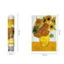Puzzle 150 de piese într-o eprubetă 15 x 10 cm Floarea-soarelui Van Gogh Picturi celebre Pictură în ulei Cadou creativ Compoziție relaxantă Inspirație de Crăciun 2