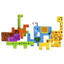 Puzzle animaux du monde 15 x 22,5 cm Jouet en bois à assembler pour enfants à partir de 3 ans Développement de la pensée logique et des compétences 3