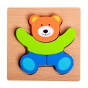 Puzzle de madeira com animal A1617 4