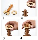 Puzzle de madera con forma de llave 4