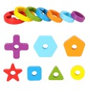 Puzzle di legno colorato 4