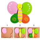 Puzzle din lemn 3D pentru copii Bucăți colorate asamblate în forma decupată din tablă Asamblarea treptată a imaginii Dimensiune 14,8 x 14,8 cm 8