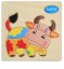 Puzzle din lemn cu un animal 7