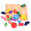 Puzzle din lemn forme geometrice J628 1