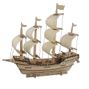 Puzzle en bois 3D bateau 39,5 × 10,8 × 34,3 cm 78 pièces Modèle découpé au laser Assemblage manuel avec instructions 3D Décoration réaliste et cadeau pour modélistes 1