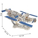 Puzzle en bois 3D Station spatiale chinoise 32,5 x 29,1 x 20 cm 383 pièces Modèle en bois découpé au laser avec mode d'emploi 3D imprimé Décoration spatiale 2