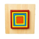 Puzzle en bois à emboîter formes géométriques 6