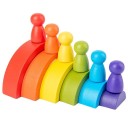 Puzzle en bois arc-en-ciel 1