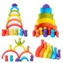 Puzzle en bois arc-en-ciel 3