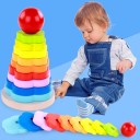 Puzzle en bois arc-en-ciel 2