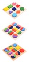 Puzzle en bois formes géométriques J628 4