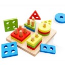 Puzzle en bois formes géométriques 3