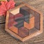 Puzzle geometric din lemn 2