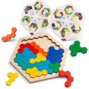Puzzle hexagonal en bois 1