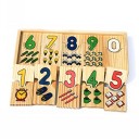 Puzzle in legno per contare 4