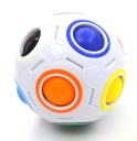 Puzzle logico a forma di palla con palline colorate Gioco di spostamento delle palline negli fori dello stesso colore Plastica Diametro 6,5 cm 4
