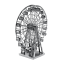 Puzzle metalic 3D - Roata Ferris 5