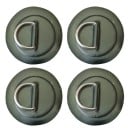 PVC patch met roestvrijstalen D-ring voor de dek van surfboard dinghy boot accessoires voor het bevestigen van uitrusting watersporten 1