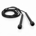 PVC Skipping Rope 2.8 m with Adjustable Rope Length Plastic Handles 12 cm Black Speed Skipping Rope for Children and Adults for Fitness and Boxing 3