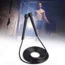 PVC Skipping Rope 2.8 m with Adjustable Rope Length Plastic Handles 12 cm Black Speed Skipping Rope for Children and Adults for Fitness and Boxing 7