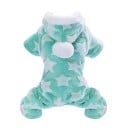 Pyjama pour chiens avec capuche Fleece 0,7 - 1,2 kg Vêtements chauds pour petits chiens et chiots Pyjama en polaire doux Coupe confortable 4