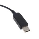 QC 3.0 USB til DC 5,5 x 2,1 mm strømkabel 5