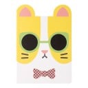 Quaderni tascabili sottili con animali 11,9 x 8,4 cm con 20 fogli a righe in confezione da 4 pezzi con orecchie rotonde sul bordo superiore della copertina 8