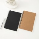 Quaderno a spirale in stile retro Blocco note con fogli bianchi per disegnare, scrivere e fare schizzi 1