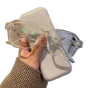 Quadratische Kunststoffbrille gegen blaues Licht. Augenschutz bei der Arbeit am Computer. Lesen. Displays. Stilvolles Unisex-Design. 5