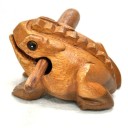 Quakender Frosch aus Holz 2