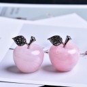 Quartz rose en forme de pomme 3