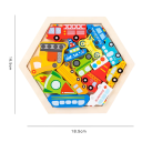 Quebra-cabeças 3D de madeira veículos 18.5 x 16.5 cm Brinquedo educativo criativo para crianças Desenvolvimento da inteligência Aprendizagem precoce 3