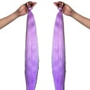 Queues de cheval synthétiques Système de deux queues de cheval avec élastique 61 cm Cheveux synthétiques Pour allonger les cheveux Postiches 5