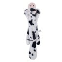 Quietschspielzeug für Hunde aus Plüsch, 45 cm, Kuh, ohne Füllung, langlebiges interaktives Spielzeug, quietschendes Beißspielzeug, weiches 1