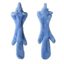Quietschspielzeug für Hunde, Plüsch, 45 cm, blauer Elefant, ohne Füllung, langlebiges interaktives Spielzeug, quietschendes Beißspielzeug, Stofftier 2