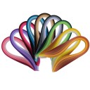 Quillingový papír proužky gradientní sada 900 ks 3 mm x 39 cm barevné odstíny papír pro DIY dekorace a papírové tvoření 1