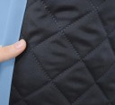 Quiltede 100% mørklægningsgardiner vinduesisolerende støjreducerende gardiner vinter tykke gardiner med ringophæng dobbeltlags isolerende gardin 132 x 244 cm 2