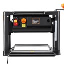 Raboteuse de table à bois 3 lames à deux vitesses 2000 W 15 A épaisseur maximale 15 cm raboteuse précise pour l'atelier et le travail du bois 1